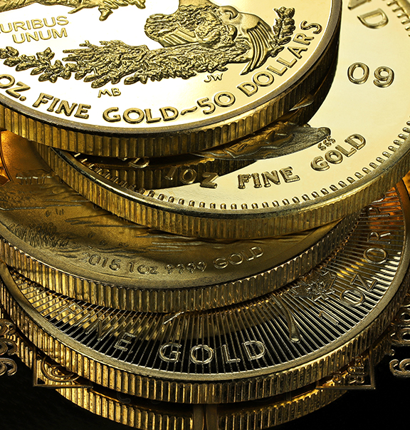 Photo of high value gold coins